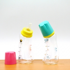 Hot Sale High Level Children Feeding Glass Milk Bottle With Manual Breast Pump